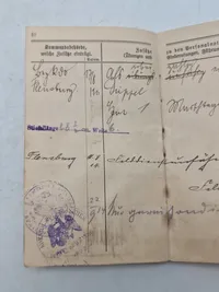 Original Tysk WW1 soldaterbog sønderjyde