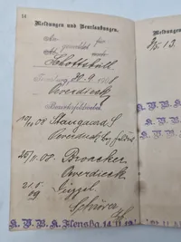 Original Tysk WW1 soldaterbog sønderjyde