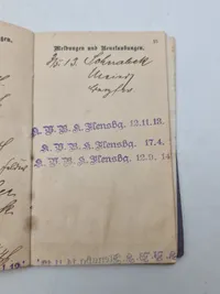 Original Tysk WW1 soldaterbog sønderjyde