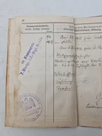 Original Tysk WW1 soldaterbog sønderjyde
