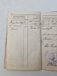 Original Tysk WW1 soldaterbog sønderjyde