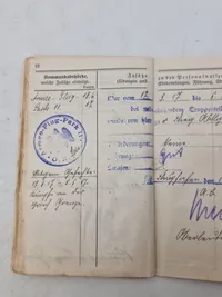 Original Tysk WW1 soldaterbog sønderjyde