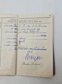 Original Tysk WW1 soldaterbog sønderjyde