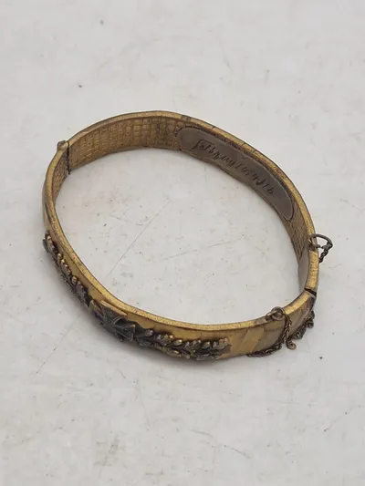 Originalt Tysk WW1 smykke lavet af granat førrings bånd
