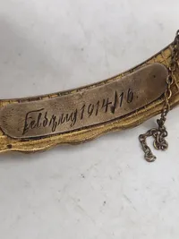 Originalt Tysk WW1 smykke lavet af granat førrings bånd
