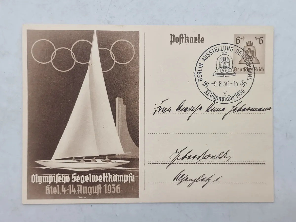 Originalt olympiaden 1936 postkort