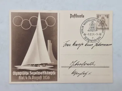 Originalt olympiaden 1936 postkort
