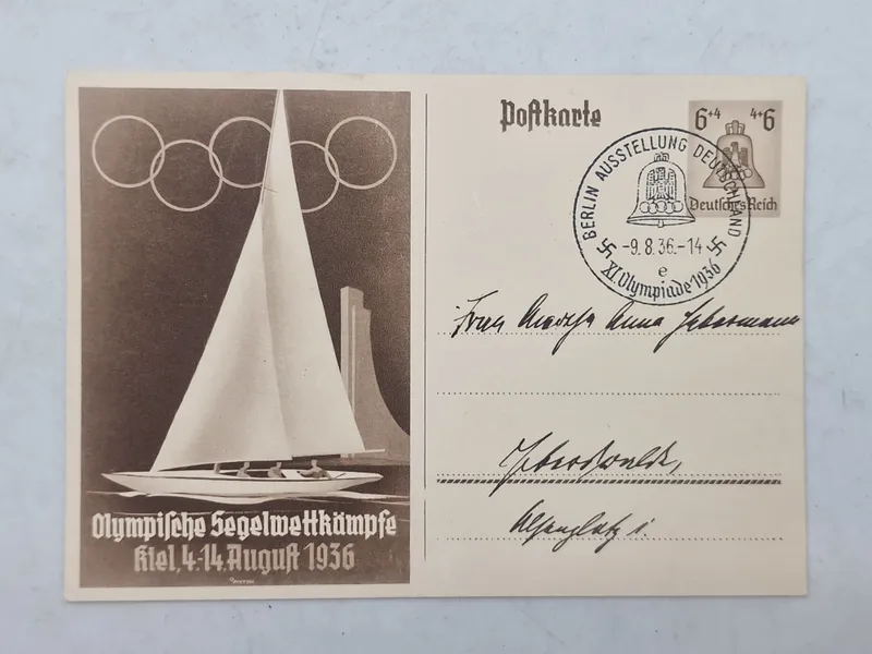 Originalt olympiaden 1936 postkort