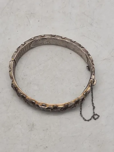 Originalt Tysk WW1 smykke lavet af granat førrings bånd
