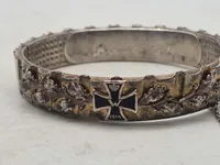 Originalt Tysk WW1 smykke lavet af granat førrings bånd