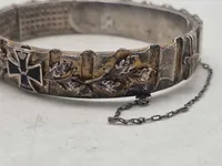 Originalt Tysk WW1 smykke lavet af granat førrings bånd