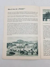 Originalt olympiaden 1936 program