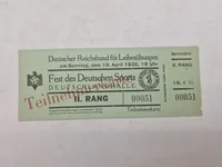Originalt olympiaden 1936 billet