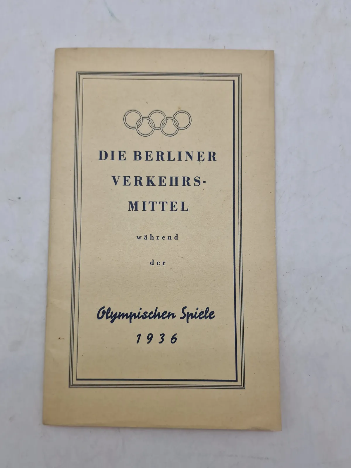 Originalt olympiaden 1936 program