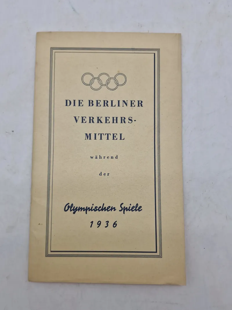 Originalt olympiaden 1936 program