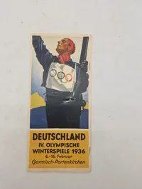 Originalt olympiaden 1936 program
