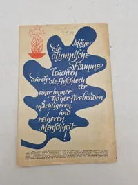 Originalt olympiaden 1936 program