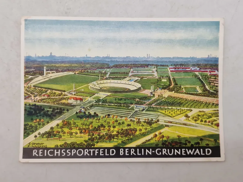 Originalt olympiaden 1936 postkort