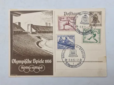 Originalt olympiaden 1936 postkort