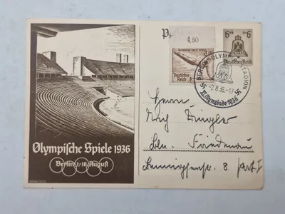 Originalt olympiaden 1936 postkort