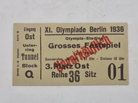 Original Olympiaden 1936 billet