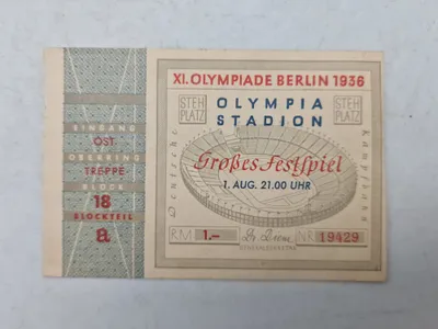 Original Olympiaden 1936 billet