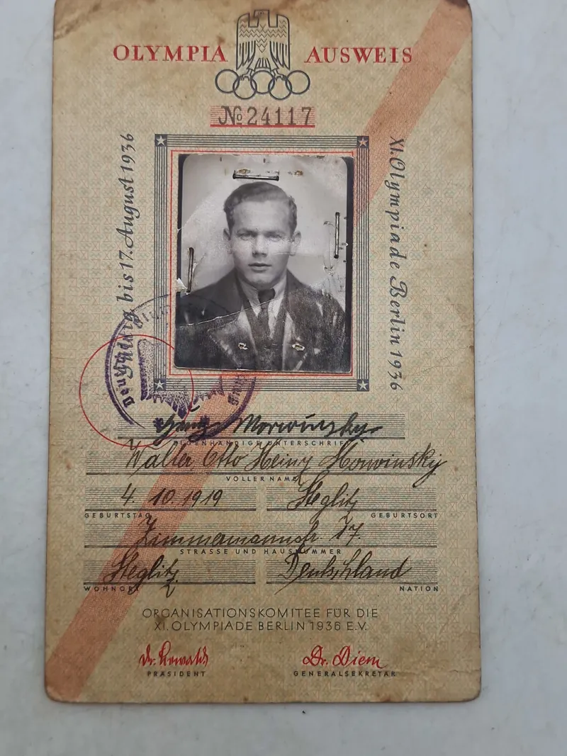 Originalt Tysk Olympiade 1936 ID