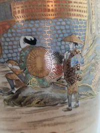 1Original Antik Japansk Satsuma signertet Hododa