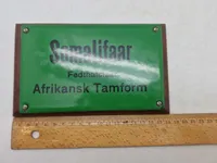 Original emaljeskilt fra Zoologist have