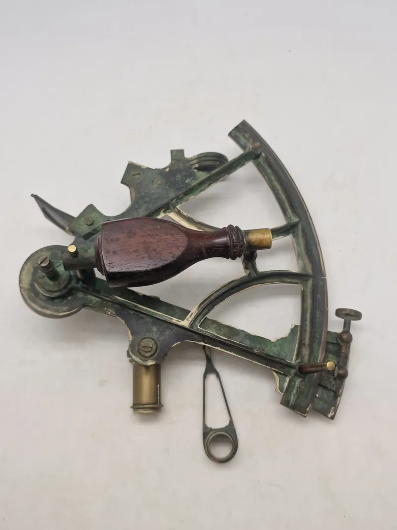 Original Dansk Antik Sekstant messing