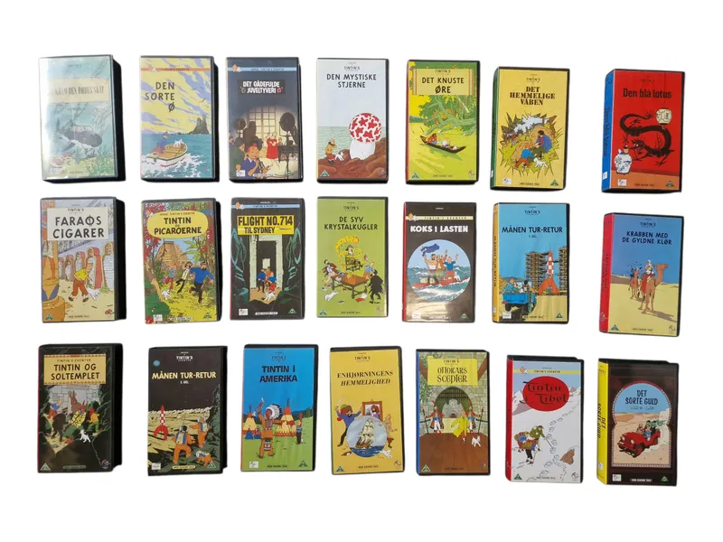 Samling Tintin VHS