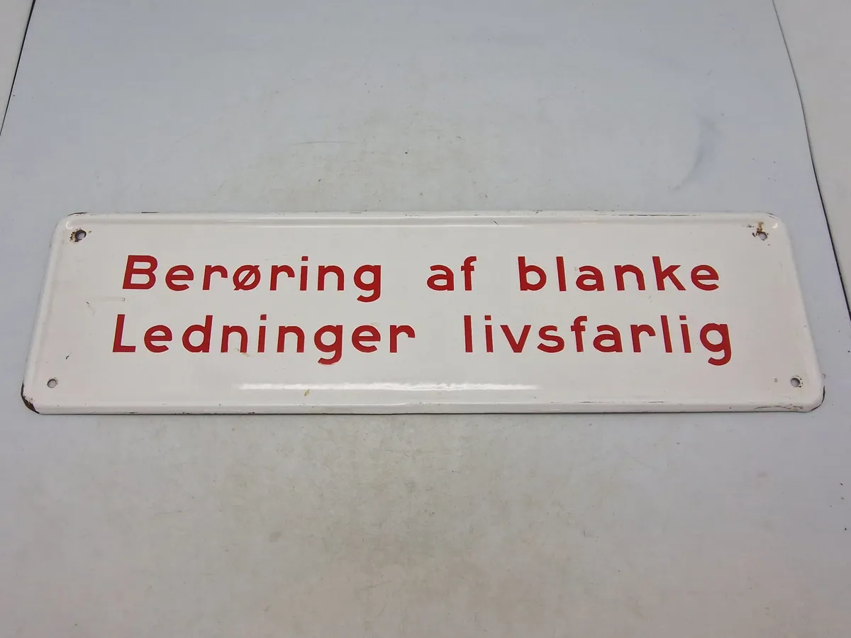 Originalt Emaljeskilt