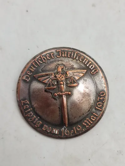 Originalt Germany. A 1936 Leipzig Day Of Jurists Badge