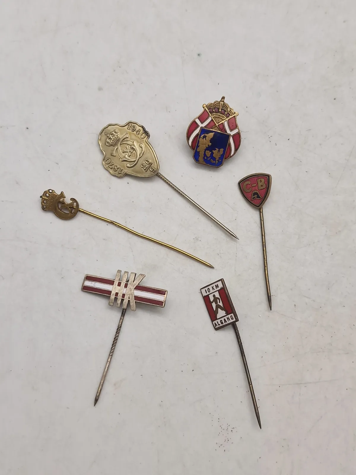 'Samling Danske WW2 pins