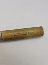 Sjælden pappatron fra soldater jubilæum 1929, har været til tobak