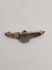 Original Observer Wing & Naval Aviator Badge, sterlingsølv, ww2 miniture