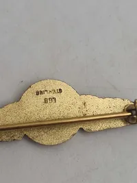 Original Observer Wing & Naval Aviator Badge, sterlingsølv, ww2 miniture