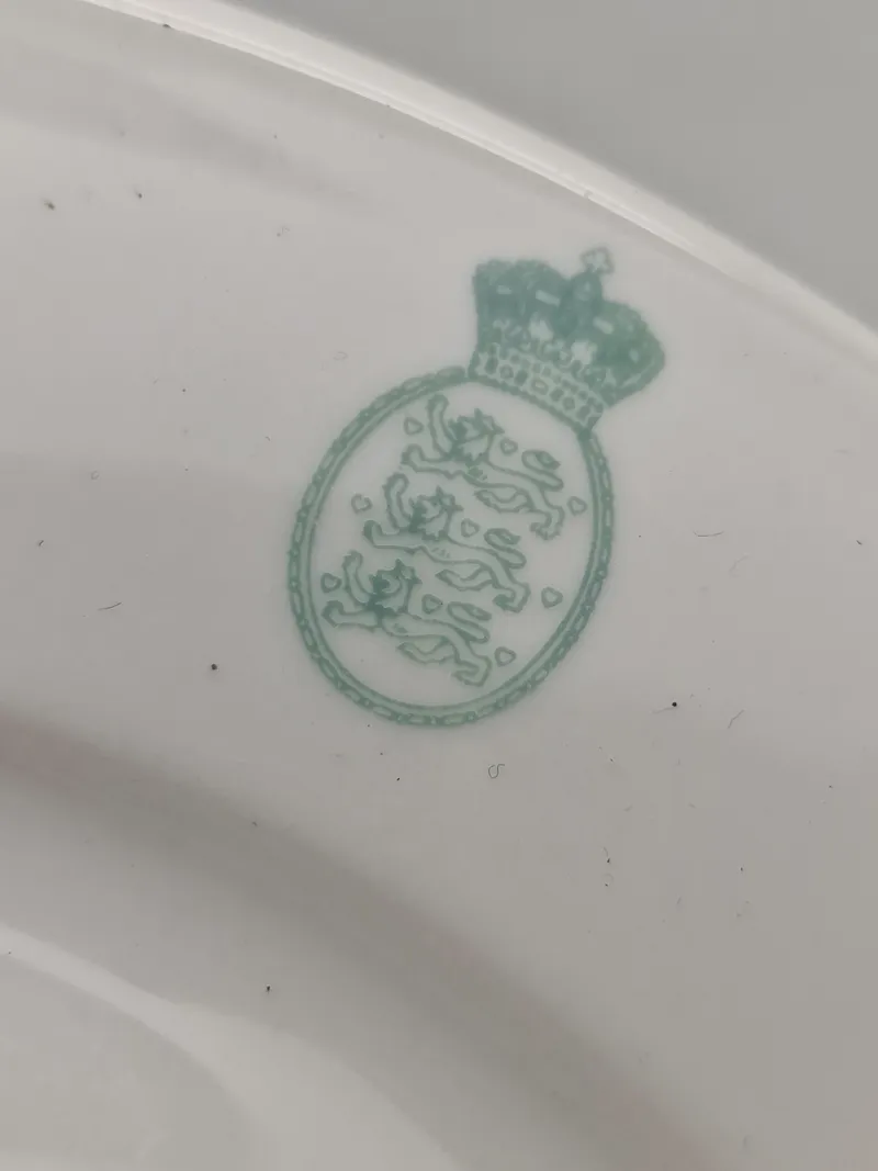 Original tallerken fra det danske politi