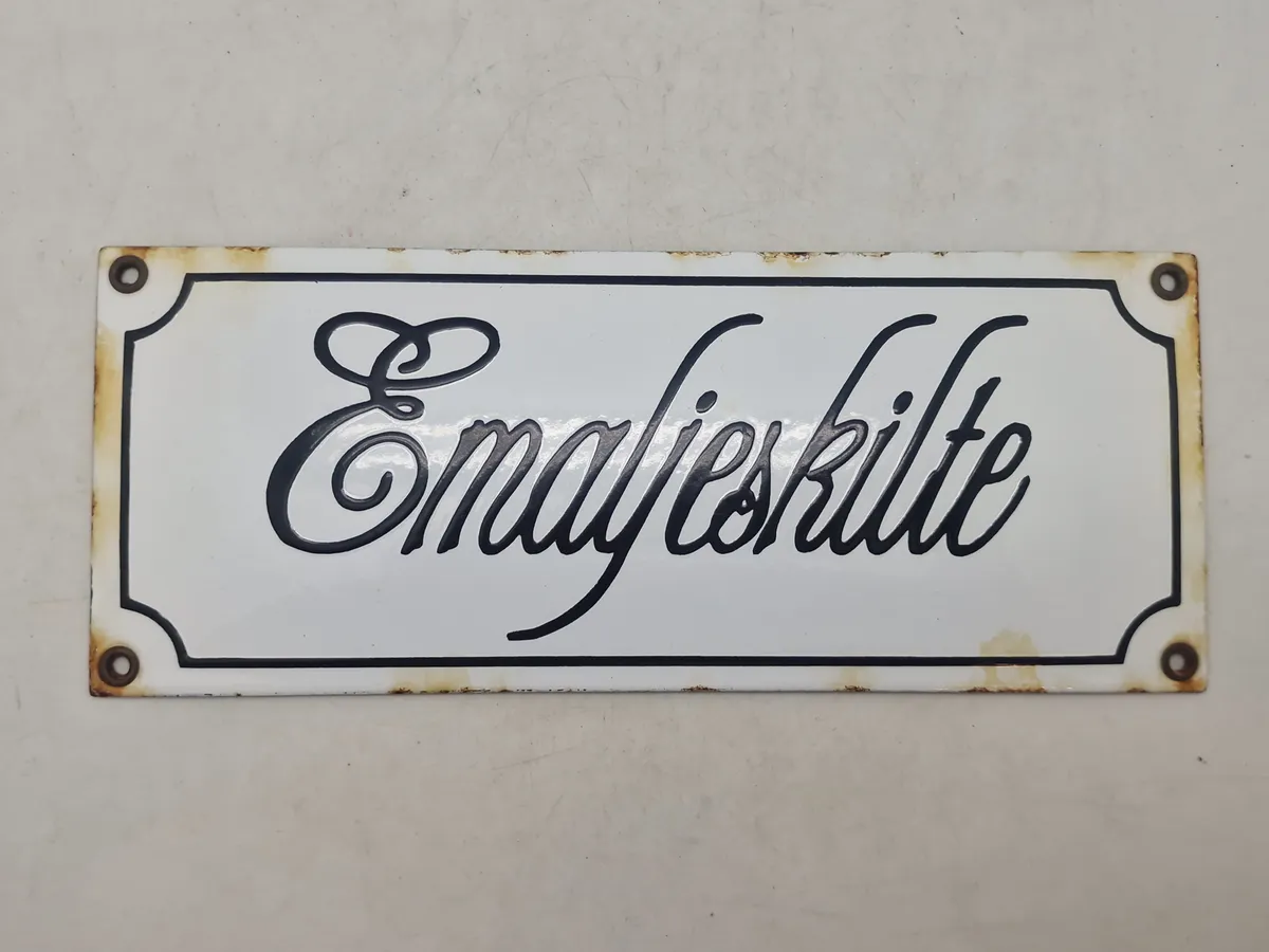 Originalt emaljeskilt