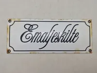 Originalt emaljeskilt