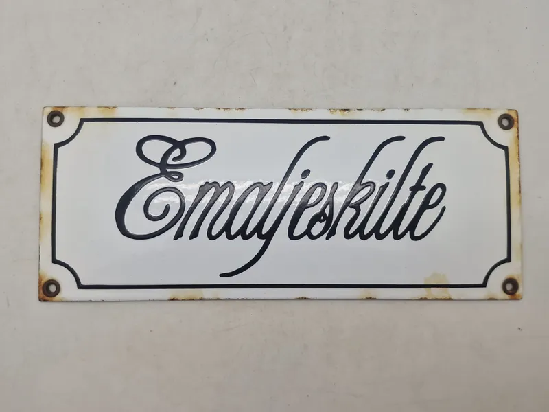 Originalt emaljeskilt