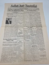 Lot originale blade og aviser, plakat genoptryk