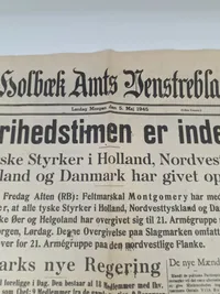 Lot originale blade og aviser, plakat genoptryk