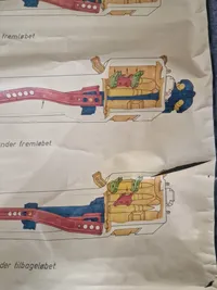 Stor original LMG m/62 maskingevær undervisningsplakat