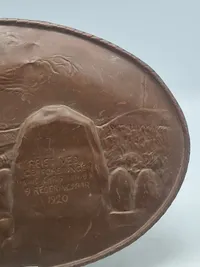 Original plakette fra genforeningen i 1920