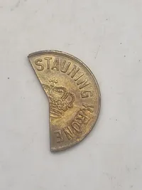 Original Stauningkrone", som er en KU propagandamønt fra 1933.
