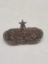 Originalt amerikansk luftvåbens tjenestemærke, specifikt et USAF Senior Services Badge