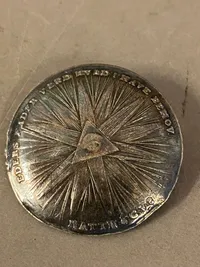 Original Sølv minde medalje fra Prinsesse Carolines fødsel i 1793