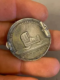 Original Sølv minde medalje fra Prinsesse Carolines fødsel i 1793