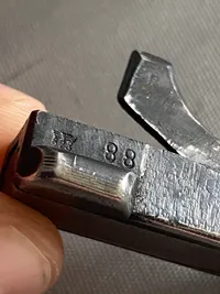 Original lås til Mauser K98 bolt - flot waffenamt stemplet